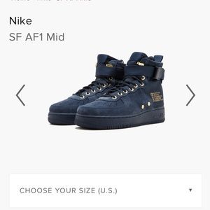 Navy Blue Nike Air Force 1’s High